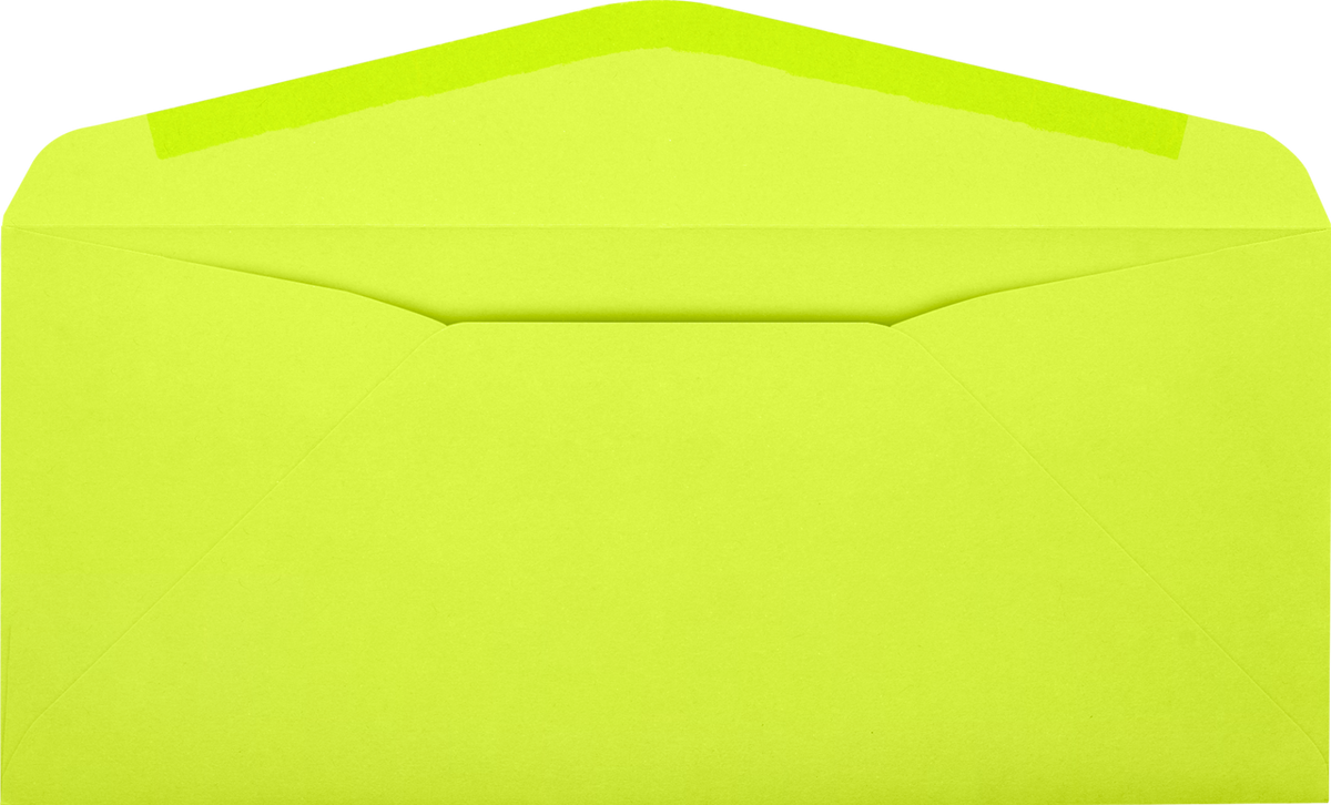 Wasabi Lime Green 32lb #10 Regular Envelopes (4 1/8 x 9 1/2)
