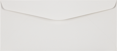 Glossy White 65lb #10 Regular Envelopes (4 1/8 x 9 1/2)