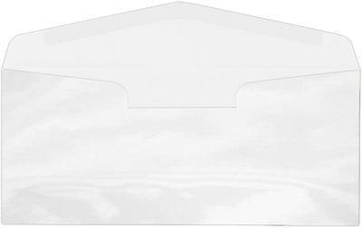 Glossy White 65lb #10 Regular Envelopes (4 1/8 x 9 1/2)