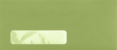 Olive Green 28lb #10 Window Envelopes (4 1/8 x 9 1/2)