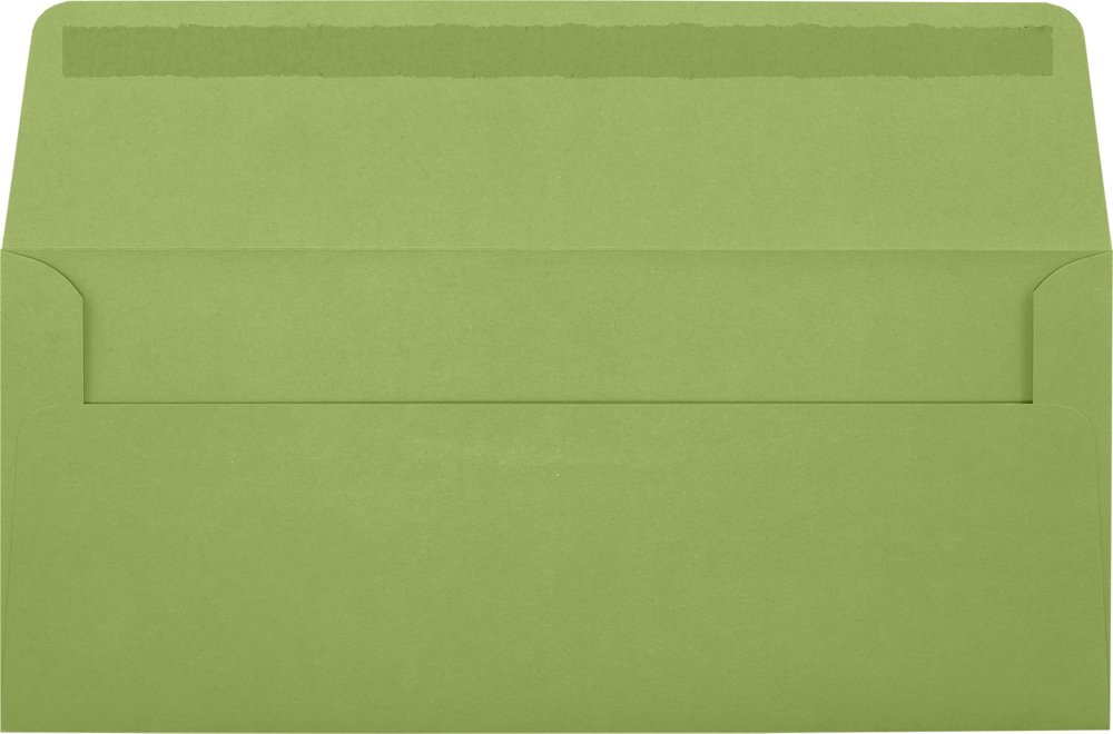 Olive Green 28lb #10 Window Envelopes (4 1/8 x 9 1/2)