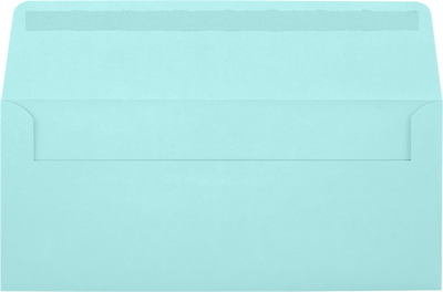 Seafoam Aqua Blue 32lb #10 Window Envelopes (4 1/8 x 9 1/2)