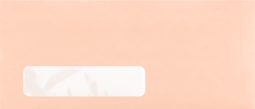 Blush Pink 32lb #10 Window Envelopes (4 1/8 x 9 1/2)