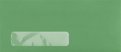 Holiday Green 32lb #10 Window Envelopes (4 1/8 x 9 1/2)