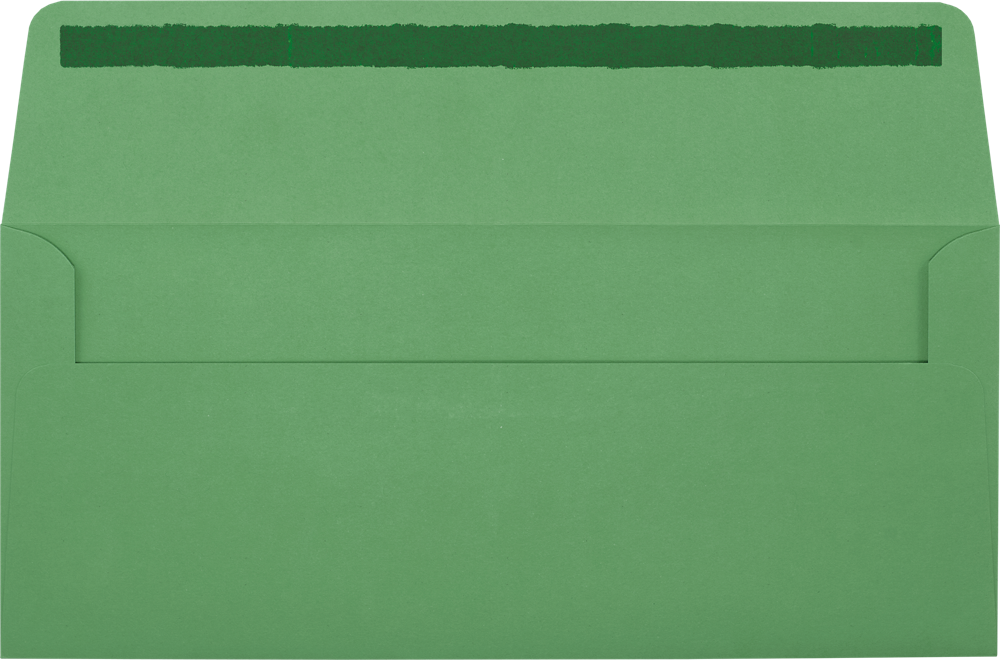 Holiday Green 32lb #10 Window Envelopes (4 1/8 x 9 1/2)