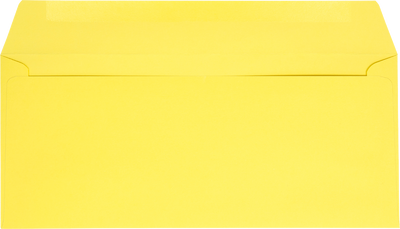 Citrus Yellow 32lb #10 Window Envelopes (4 1/8 x 9 1/2)