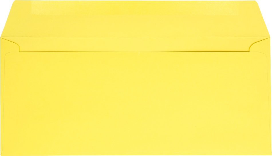 Citrus Yellow 32lb #10 Window Envelopes (4 1/8 x 9 1/2)
