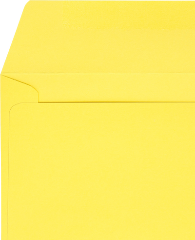 Citrus Yellow 32lb #10 Window Envelopes (4 1/8 x 9 1/2)