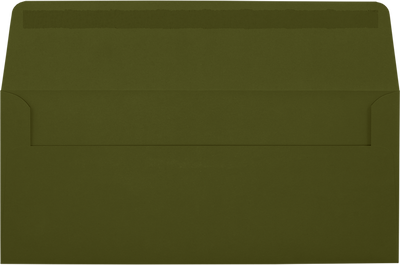 Dark Green Olive 28lb #10 Window Envelopes (4 1/8 x 9 1/2)