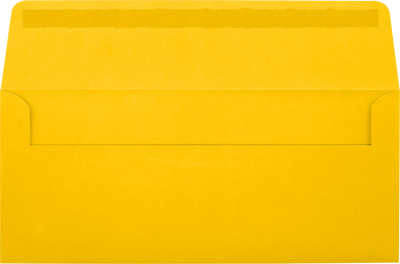 Sunflower Yellow 32lb #10 Window Envelopes (4 1/8 x 9 1/2)