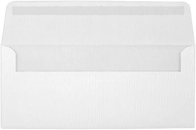 White Birch Woodgrain 68lb #10 Window Envelopes (4 1/8 x 9 1/2)