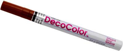 Brown Fine Line Opaque Paint Markers