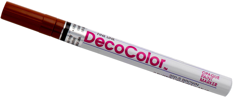 Brown Fine Line Opaque Paint Markers