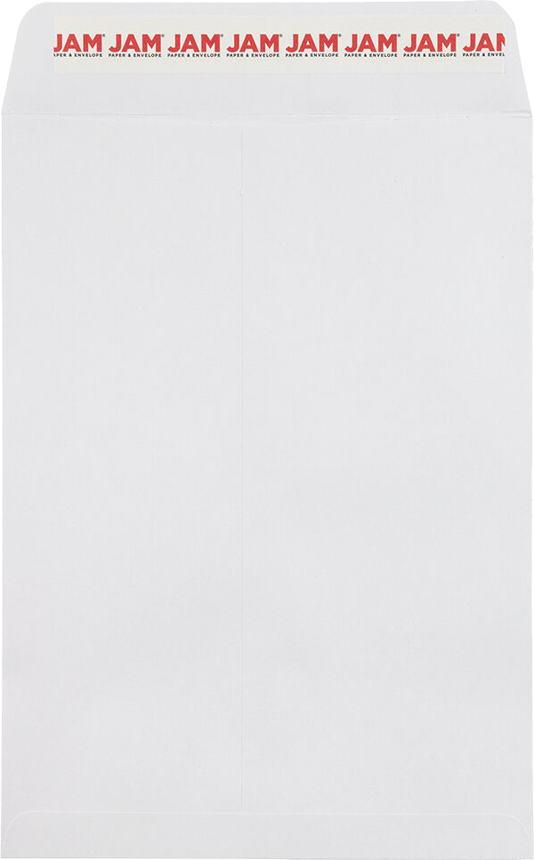 White 28lb 7 1/2 x 10 1/2 Open End Envelopes with Peel & Seal