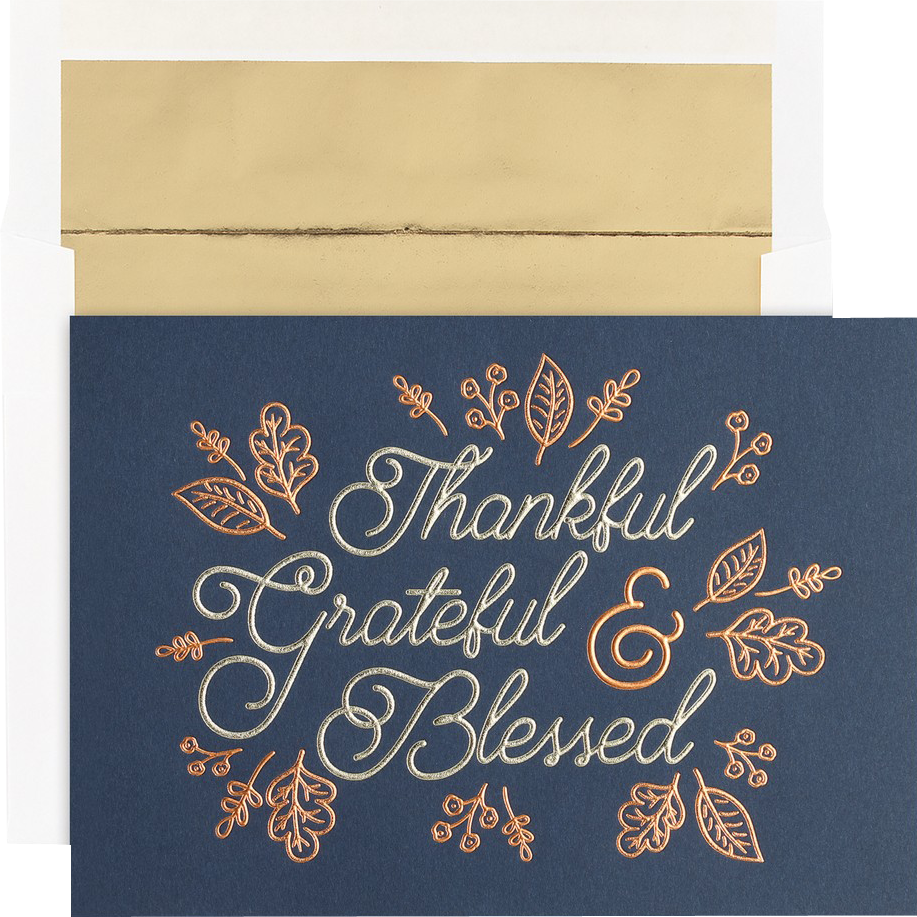 Navy Thanksgiving Card Set