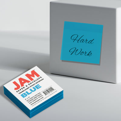 Blue Transparent Sticky Note Pads