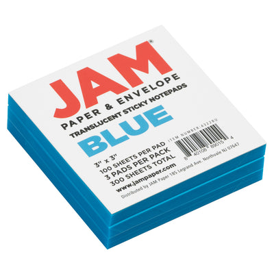 Blue Transparent Sticky Note Pads