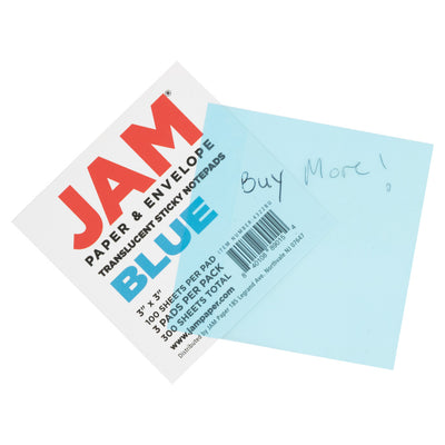 Blue Transparent Sticky Note Pads