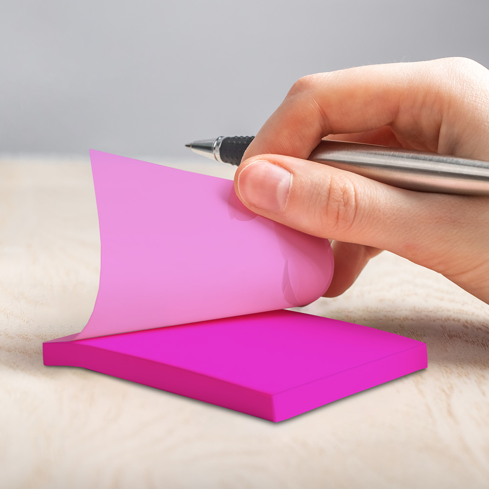 Purple Transparent Sticky Note Pads