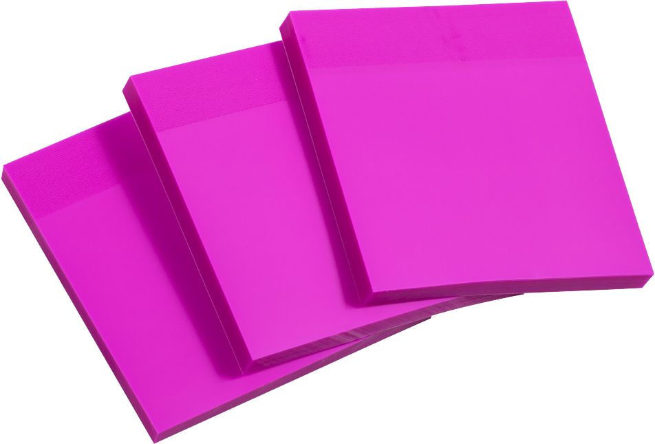 Purple Transparent Sticky Note Pads