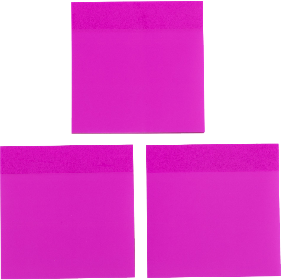 Purple Transparent Sticky Note Pads