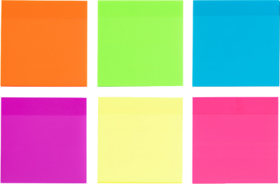 Purple Transparent Sticky Note Pads