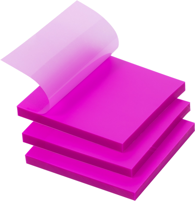 Purple Transparent Sticky Note Pads