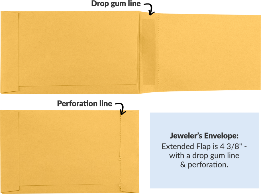 Brown Kraft 28lb Jewelers/Coupon Envelopes (3 5/8 x 6)