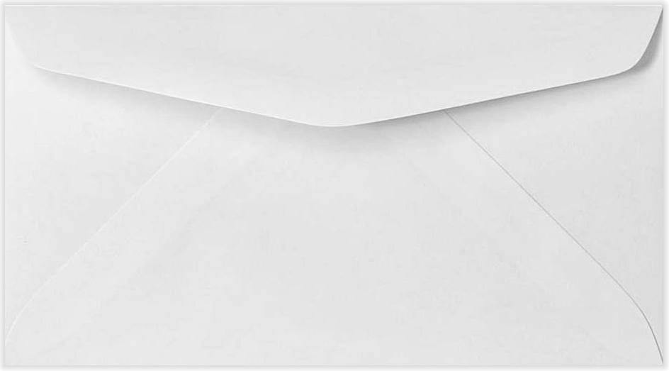 White 24lb #7 Regular Envelopes (3 3/4 x 6 3/4)
