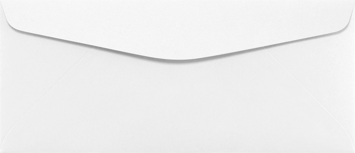 White 24lb #9 Regular Place Stamp Here Envelopes (3 7/8 x 8 7/8)