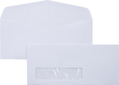 White 24lb #9 Window Envelopes (3 7/8 x 8 7/8)