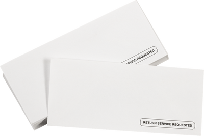 White 24lb #10 Regular Return Services Requested Envelopes (4 1/8 x 9 1/2)