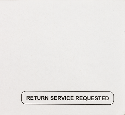 White 24lb #10 Regular Return Services Requested Envelopes (4 1/8 x 9 1/2)