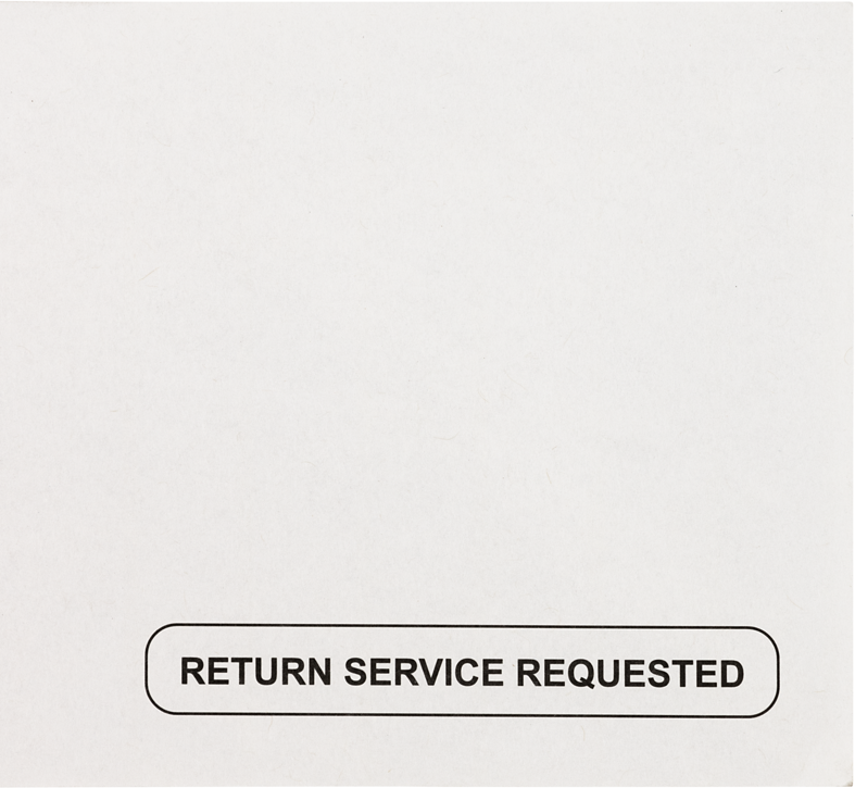 White 24lb #10 Regular Return Services Requested Envelopes (4 1/8 x 9 1/2)