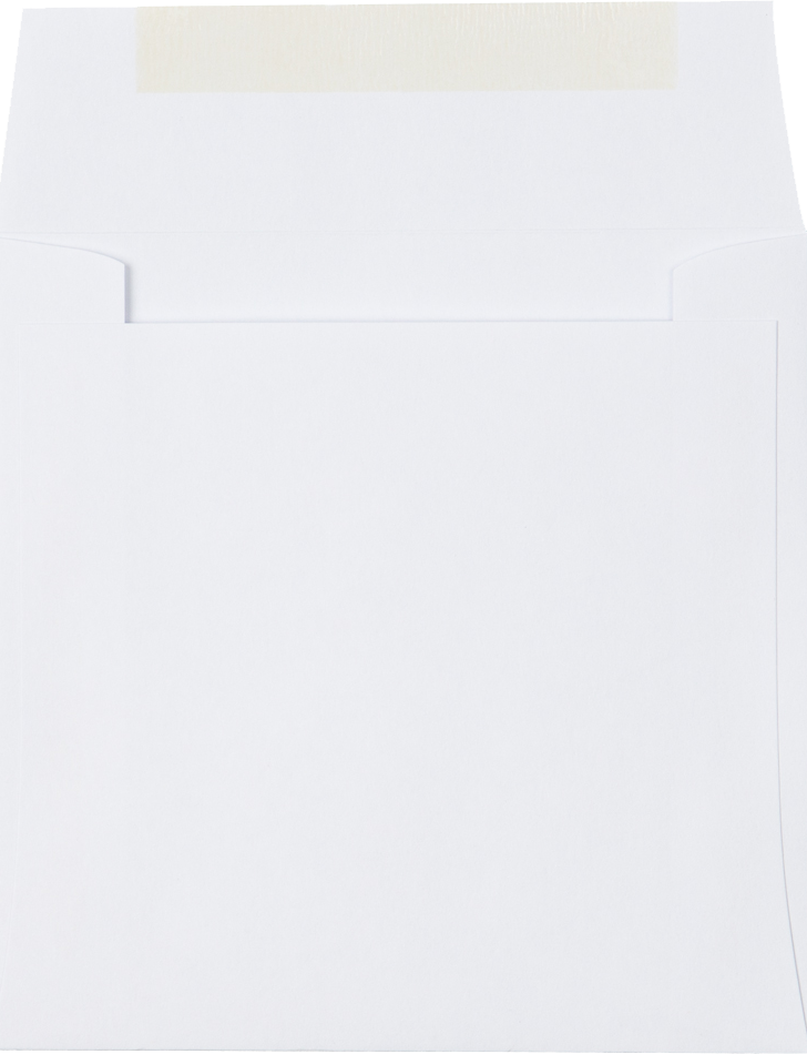 White 28lb 4 1/2 x 4 1/2 Square Envelopes