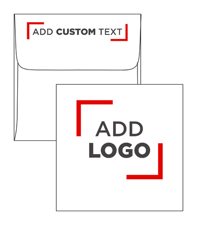 White 28lb 4 1/2 x 4 1/2 Square Envelopes