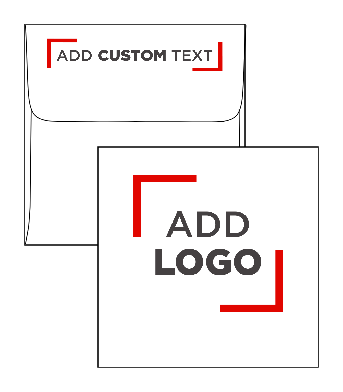 White 28lb 4 1/2 x 4 1/2 Square Envelopes