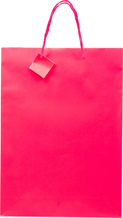 Fuchsia X-Large Matte Vertical Gift Bags (13 x 18 x 4)