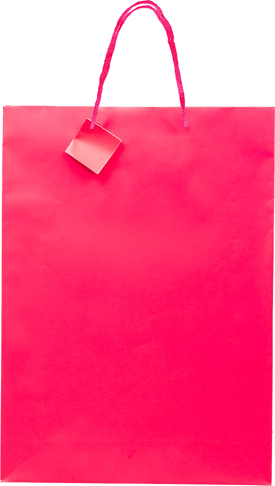 Fuchsia X-Large Matte Vertical Gift Bags (13 x 18 x 4)