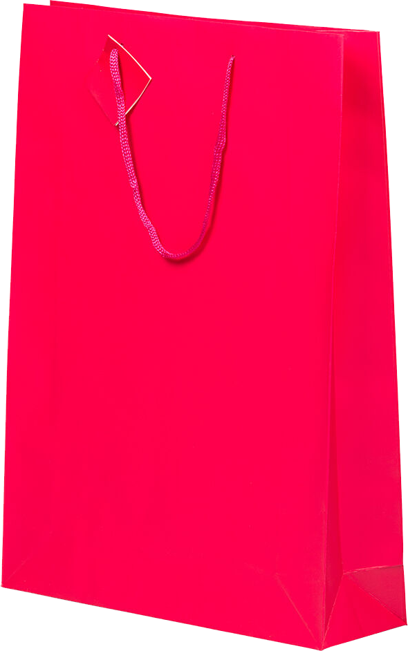 Fuchsia X-Large Matte Vertical Gift Bags (13 x 18 x 4)
