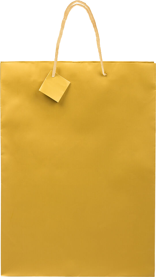 Gold X-Large Matte Vertical Gift Bags (13 x 18 x 4)