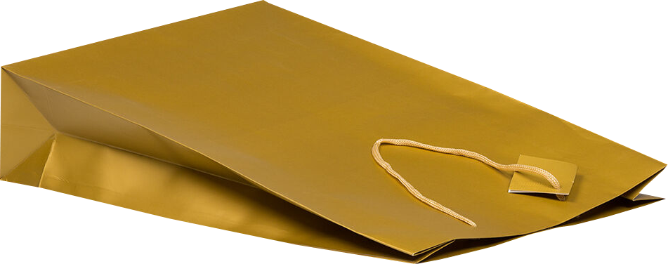 Gold X-Large Matte Vertical Gift Bags (13 x 18 x 4)