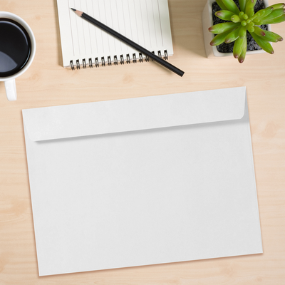White 28lb 10 x 15 Booklet Envelopes