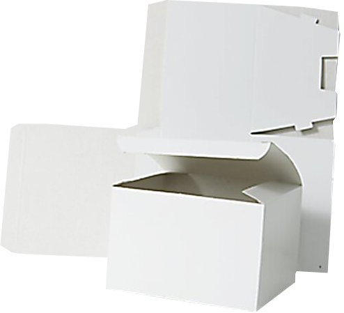 White Large Open Lid Gift Boxes (6 x 9 1/2)