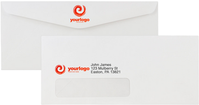White with Security Tint 24lb #10 Regular Envelopes (4 1/8 x 9 1/2)