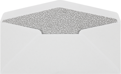 White with Security Tint 24lb #10 Regular Envelopes (4 1/8 x 9 1/2)