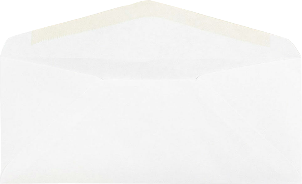White 24lb #11 Regular Envelopes (4 1/2 x 10 3/8)