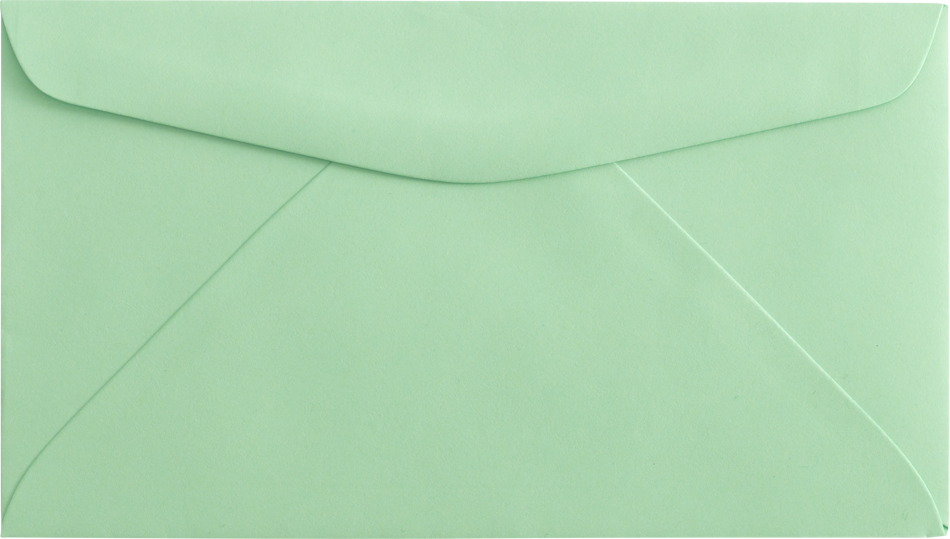 Pastel Green 24lb #6 3/4 Regular Envelopes (3 5/8 x 6 1/2)