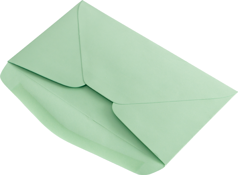 Pastel Green 24lb #6 3/4 Regular Envelopes (3 5/8 x 6 1/2)