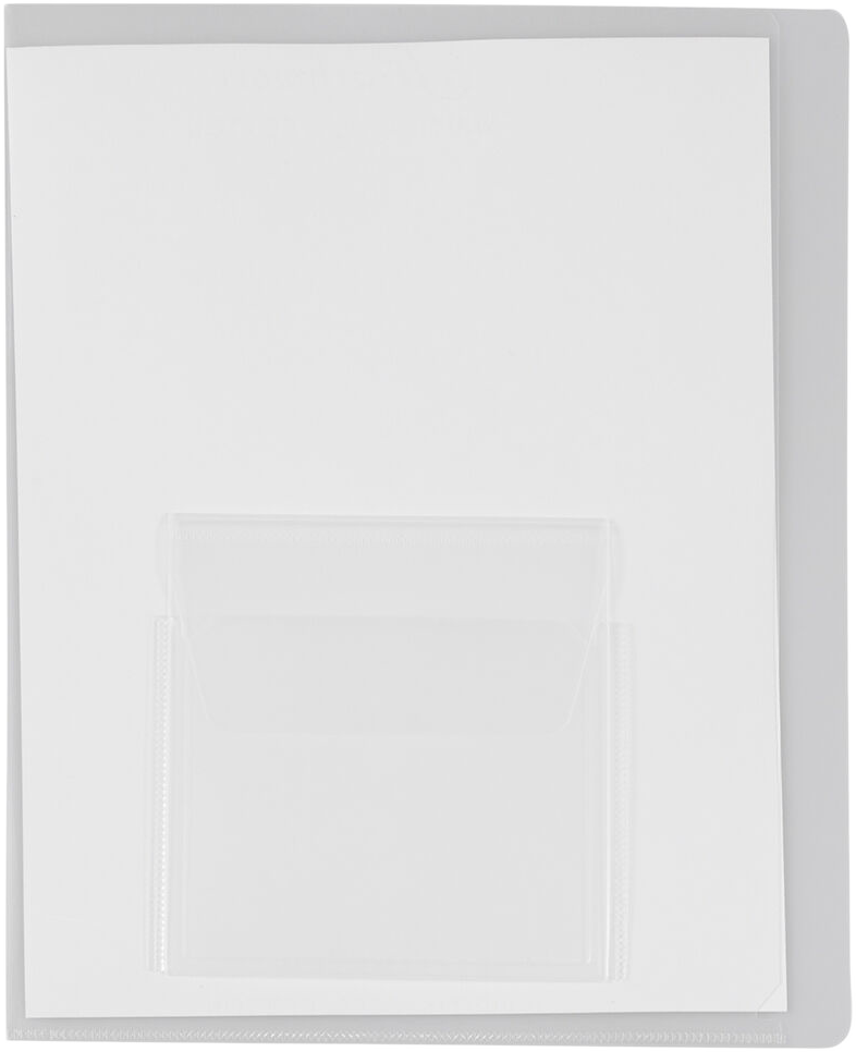 Clear 9 x 12 Plastic Regular Weight Folders with CD Pocket